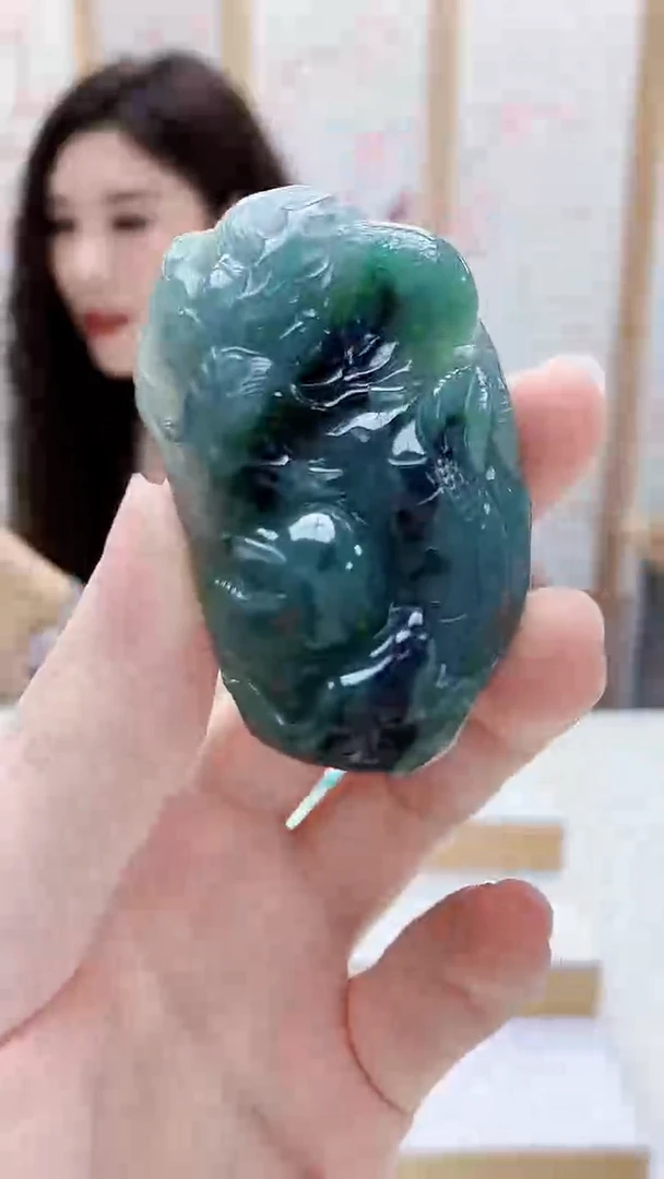 未镶嵌定制翡翠4829ry-毛货挂件31