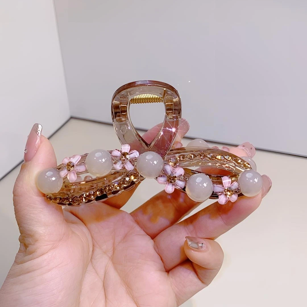 抓夹女原创设计休闲风瑞丽风发夹发饰发卡彩色韩版时尚简约气质