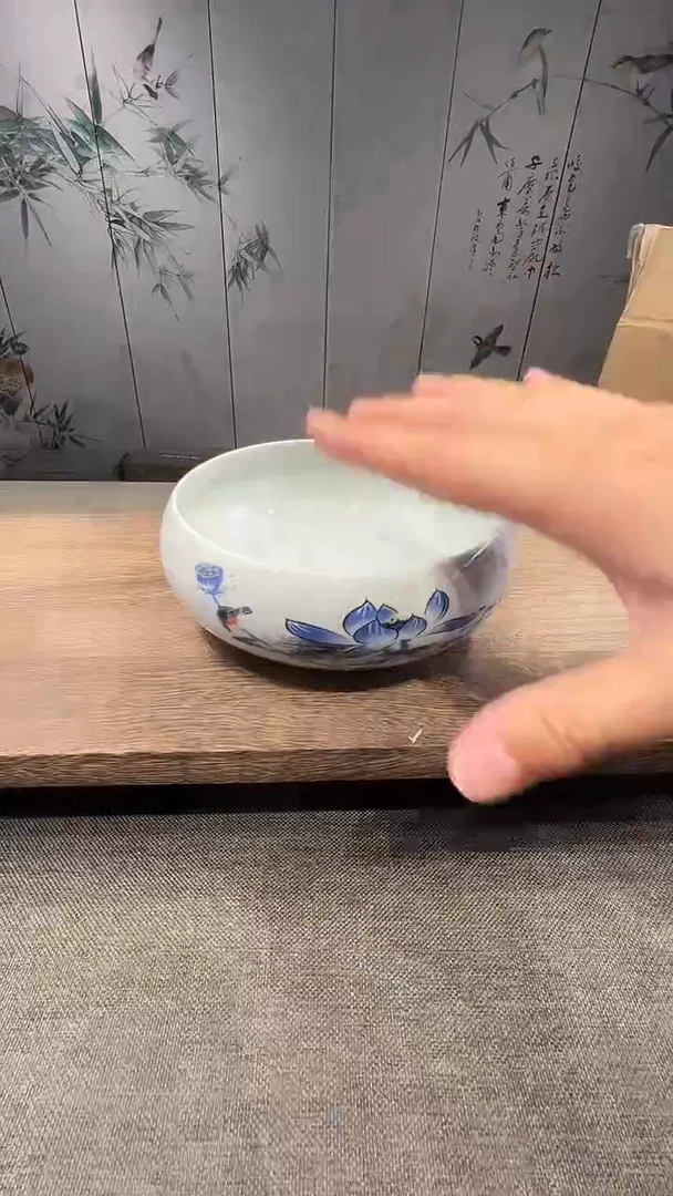 @微光茶器荷花茶洗G3229