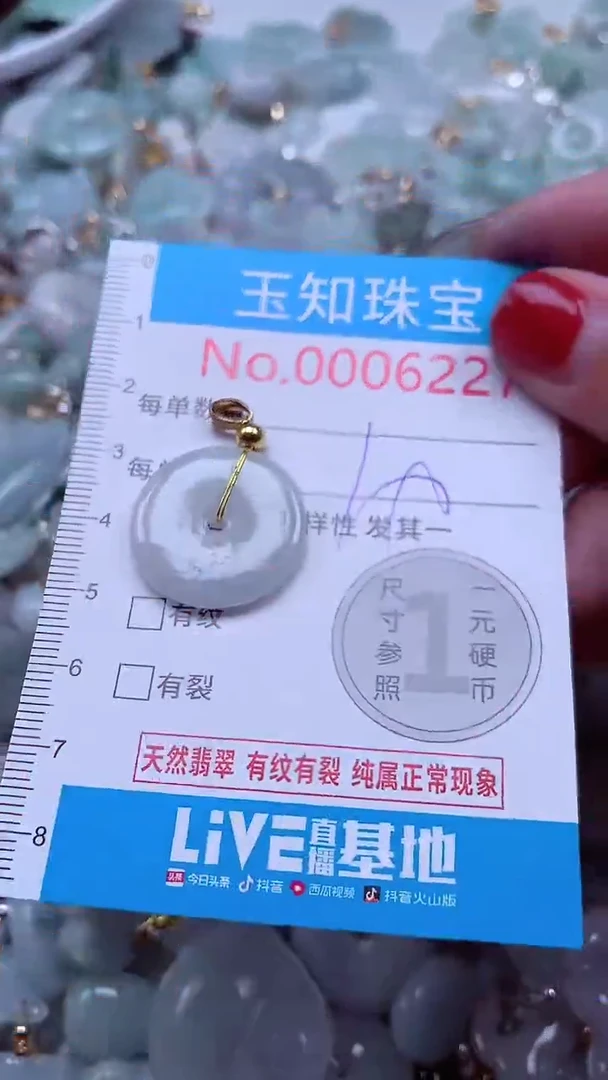 吊坠(不含链)未镶嵌翡翠6227