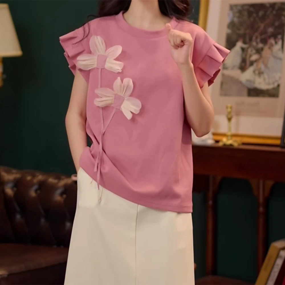 【奶糖盐】甜美衬衫休闲百搭短袖衬衫女夏季上衣