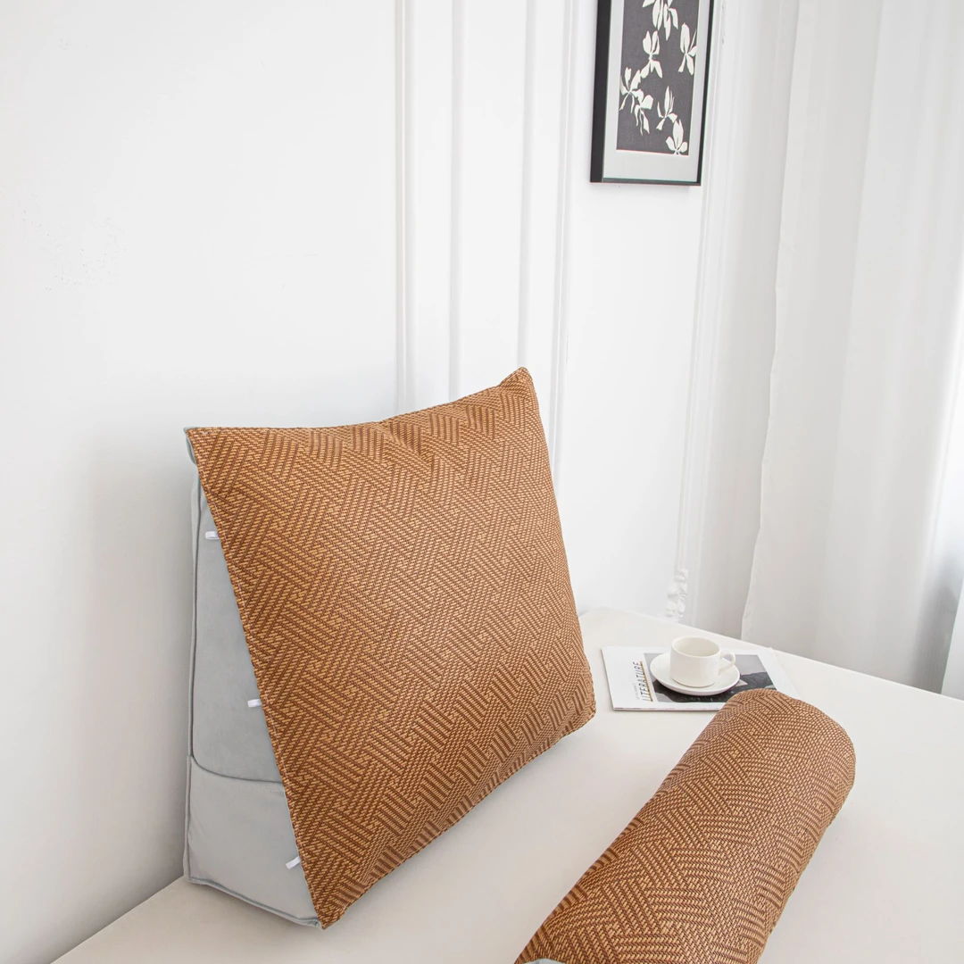 凉席靠背带头枕2025新款卧室客厅护腰防撞护颈椎榻榻米沙发夏季