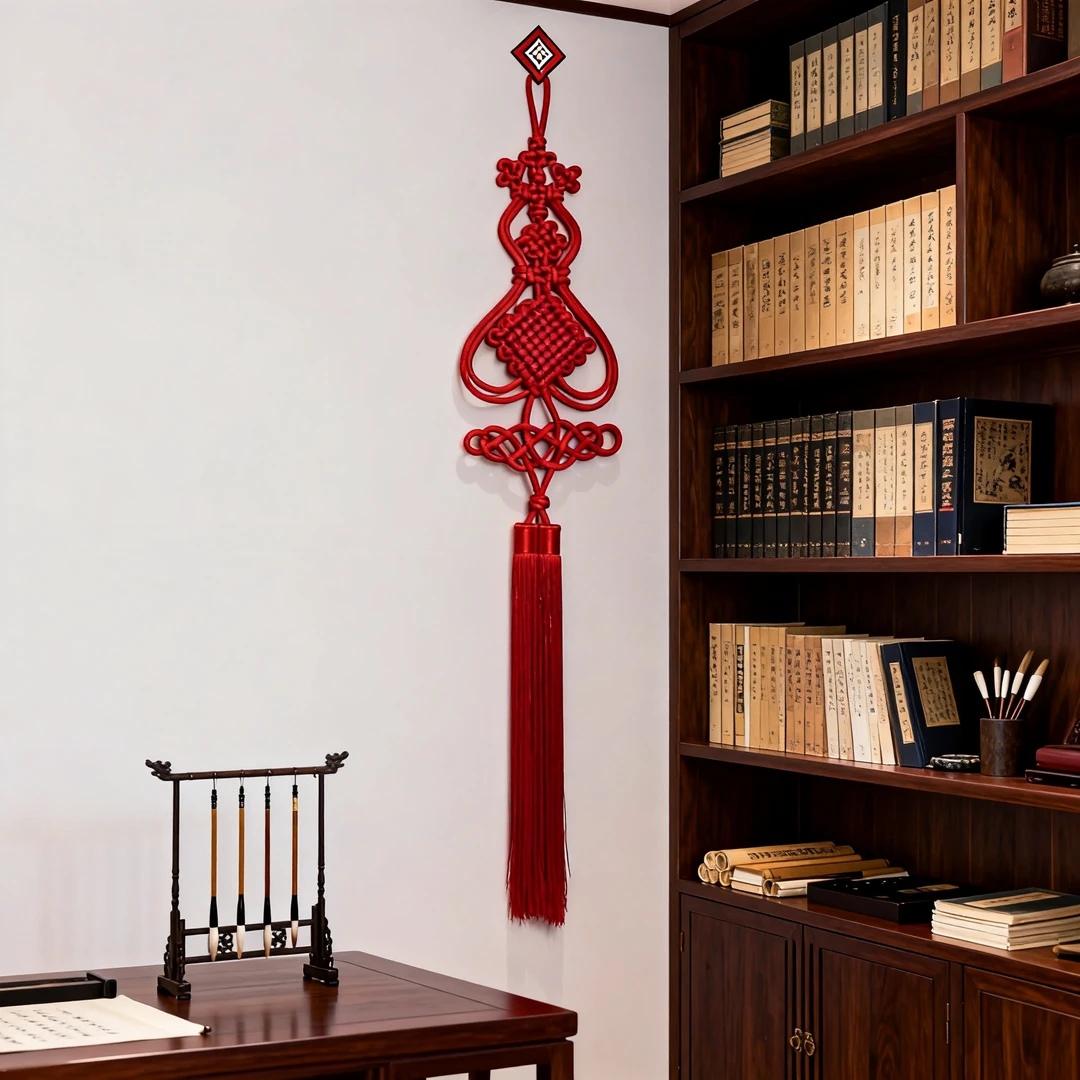 手工编织中国结葫芦挂件客厅大号背景墙玄关装饰春节过新年装饰