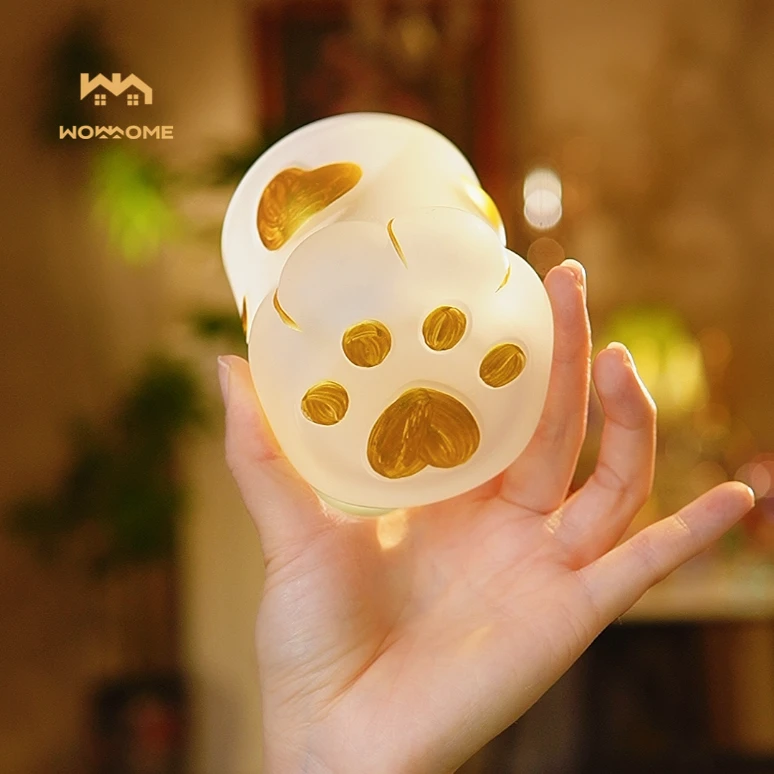 惊喜家2只创意日式猫爪杯玻璃杯子高颜值ins玻璃果汁杯家用喝水杯