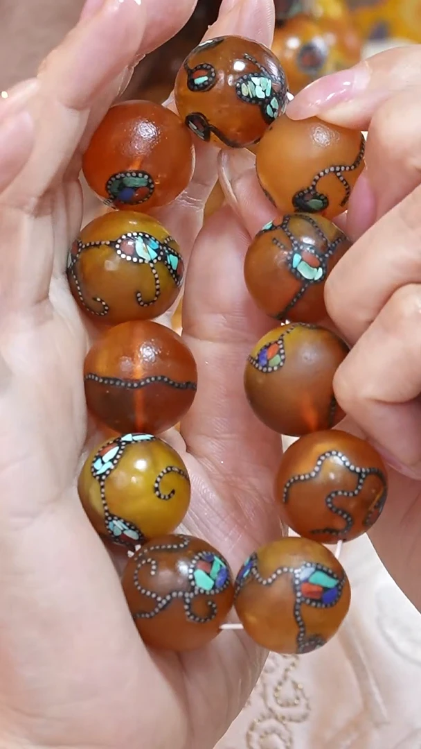 蜜蜡颈饰未镶嵌4528天然蜜蜡珠宝奇石云端妖孽全部保真