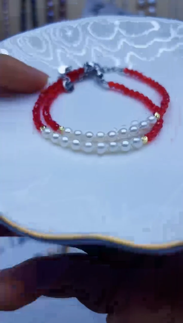 未镶嵌手链淡水珍珠手链多样性发其一