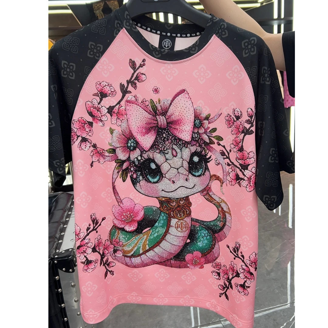 TCH服饰店播-潮牌轻奢打底T恤上衣T75B106009