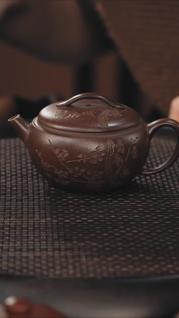 茶壶紫砂汉瓦 紫泥