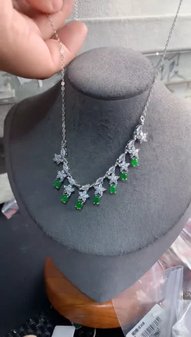 银S925镶嵌戒指翡翠20               2