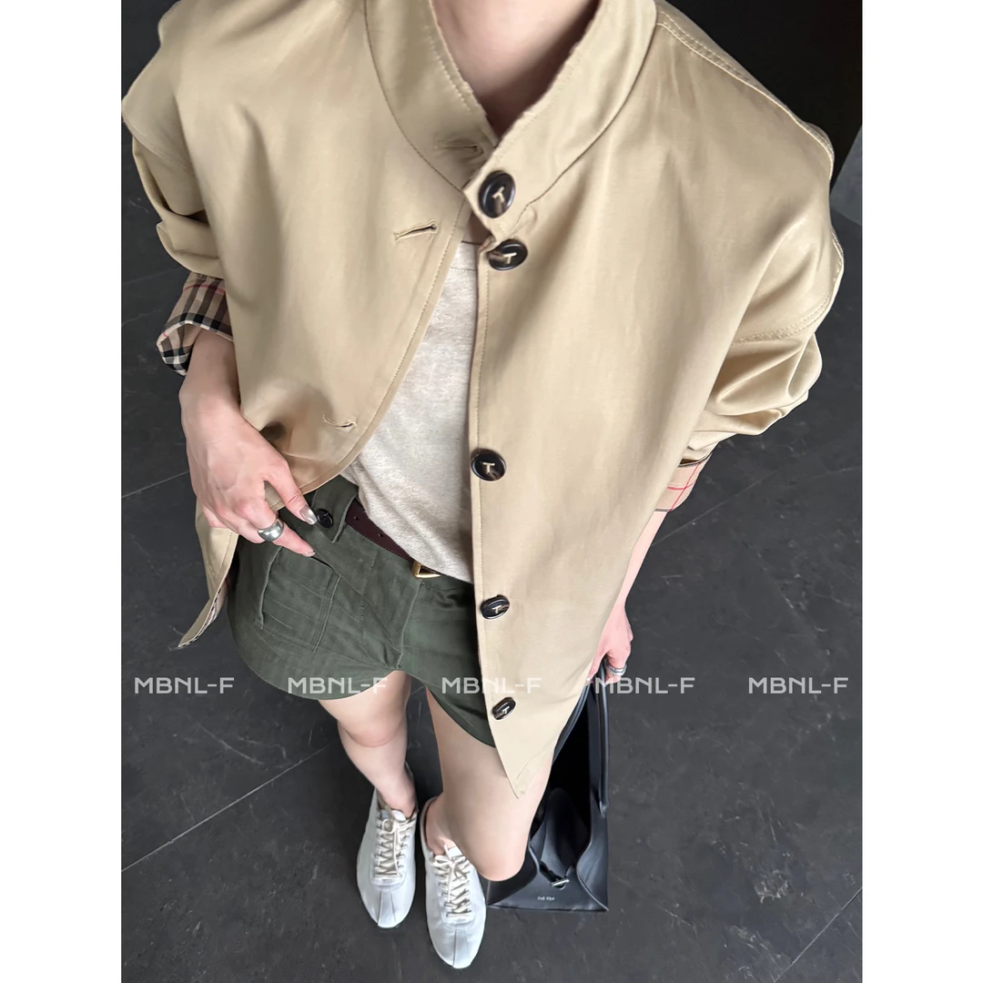 MBNL-F“拉达小绿裤” 春夏高级感极简随性显瘦短裤 秦磊XM-XKZ1309