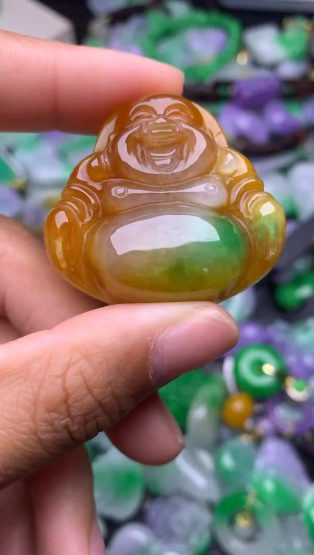 颈饰未镶嵌翡翠缅甸翡翠吊坠