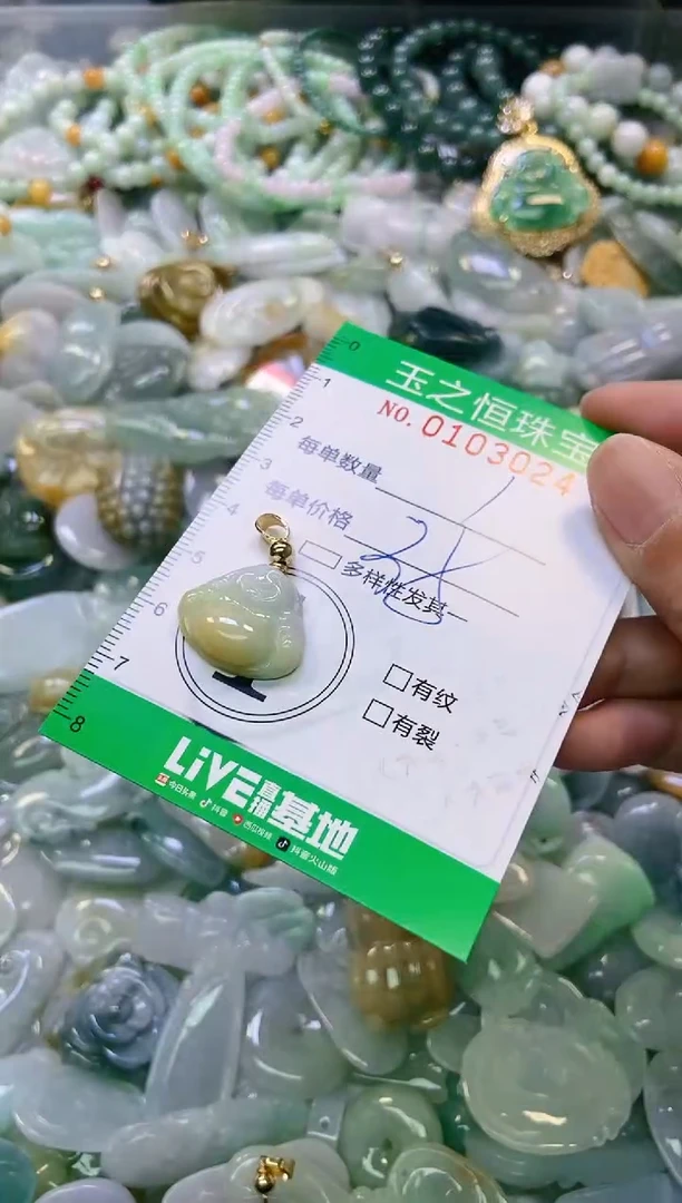 翡翠未镶嵌颈饰闪购0103024