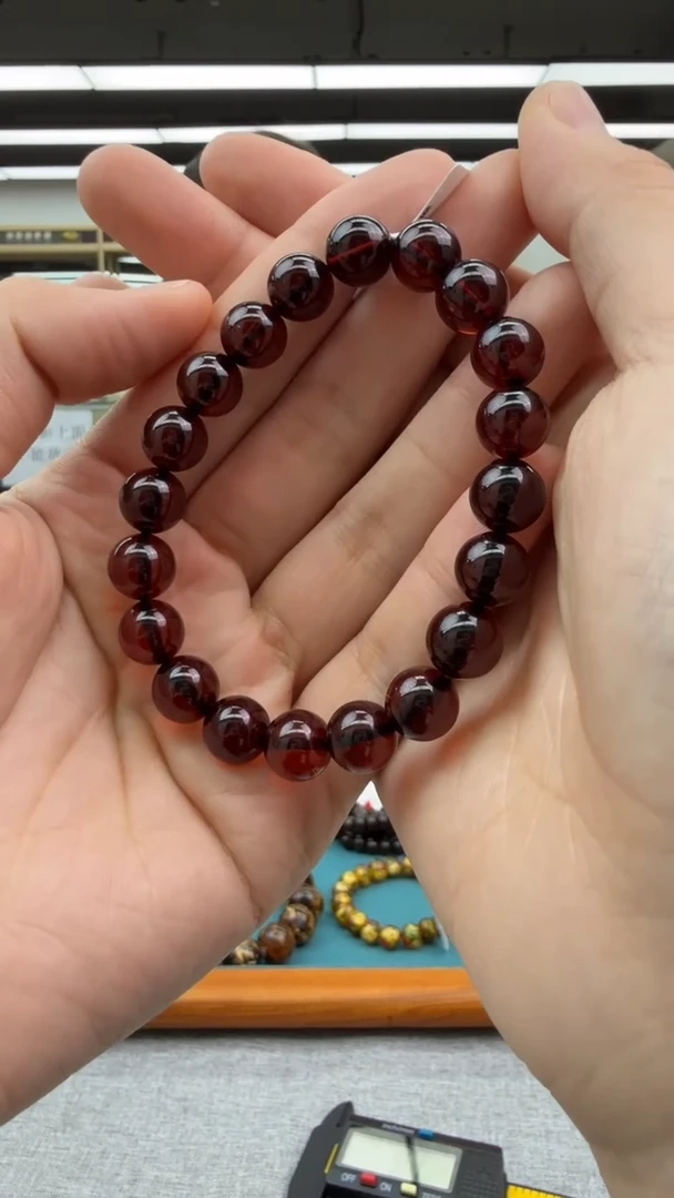 【闪购商品】琥珀手串未镶嵌436秒拍号