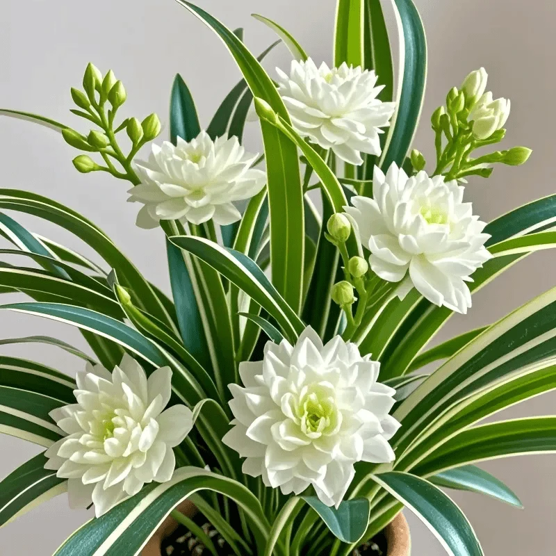 金边吊兰盆栽重瓣大花浓香型植物室内外耐寒热花卉好养绿植大盆栽