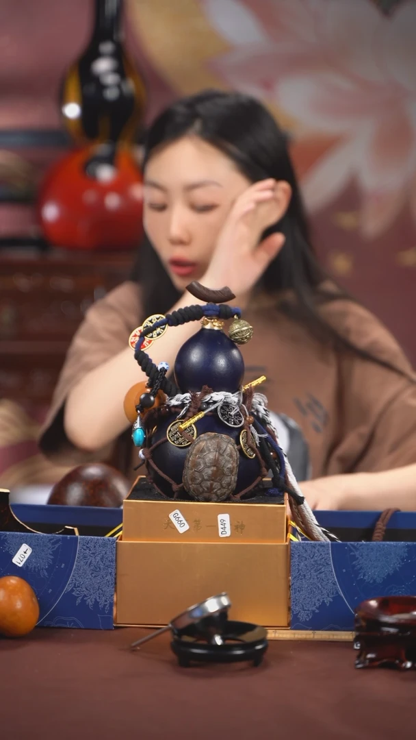 【闪购商品】010号500ml左右非遗漆器酒葫芦