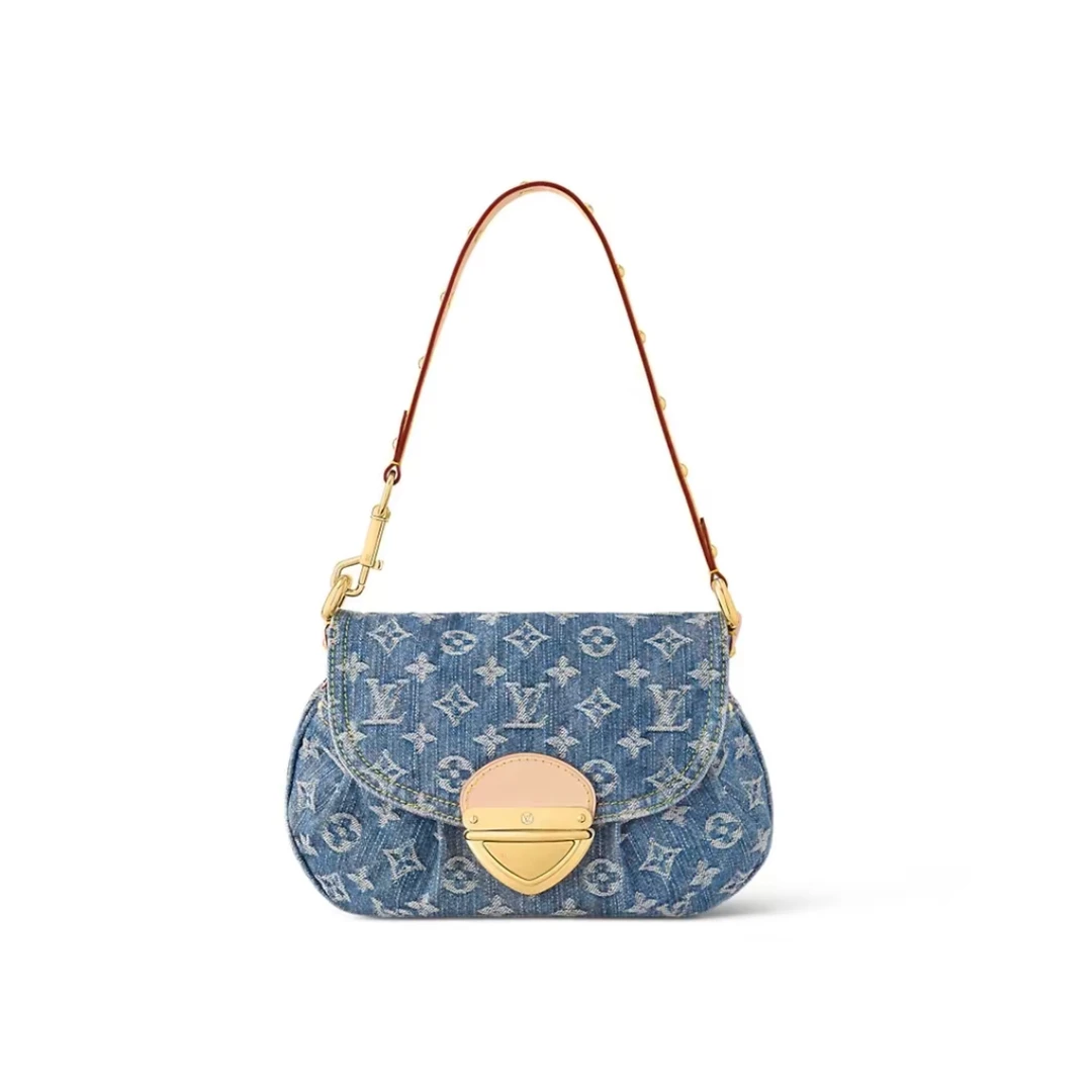 未使用 LouisVuitton/路易威登 安洁利 lv元宝丹宁牛仔