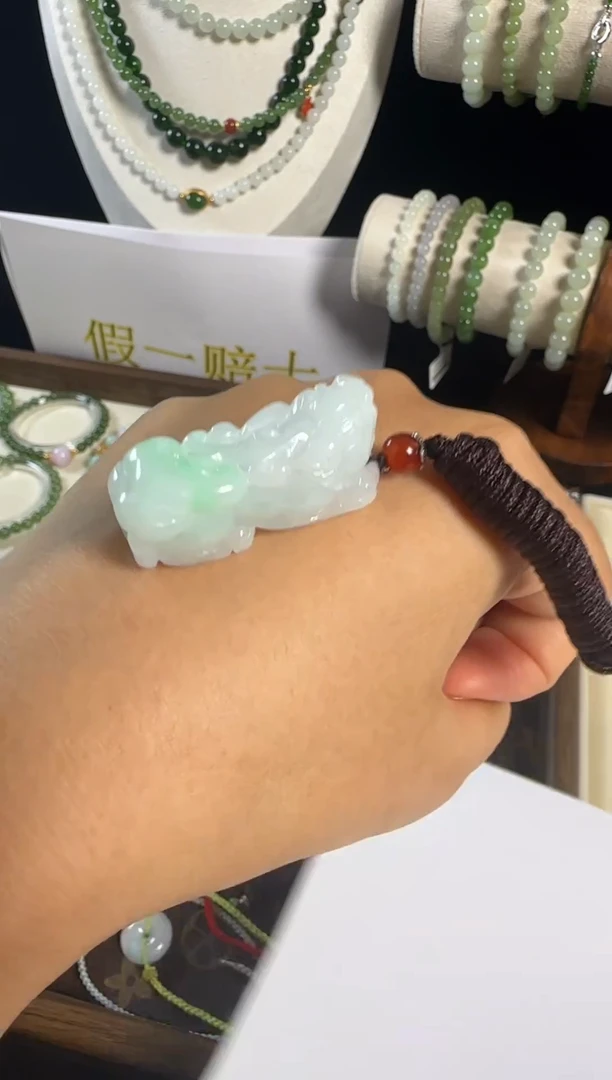 吊坠(赠链)未镶嵌翡翠2号貔貅