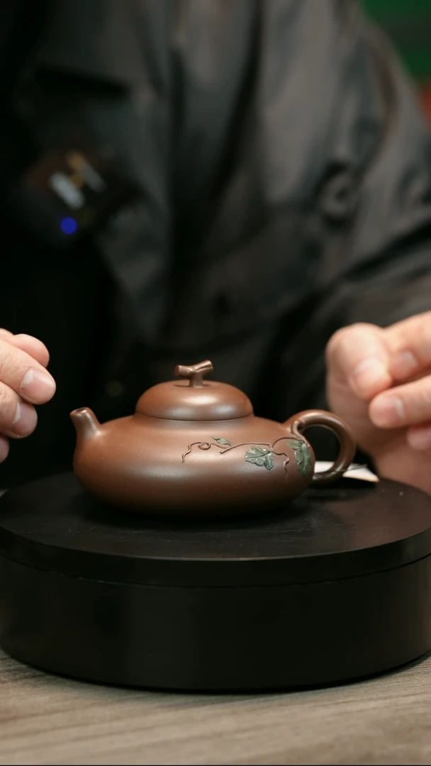 茶壶紫砂诗***∞H2371赵信军底槽青贴绘华颍