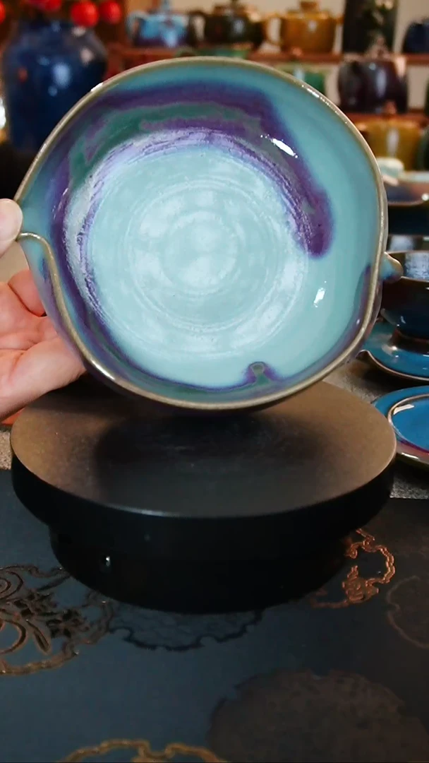 【闪购商品】瓷片736  仿古桃洗    钏   