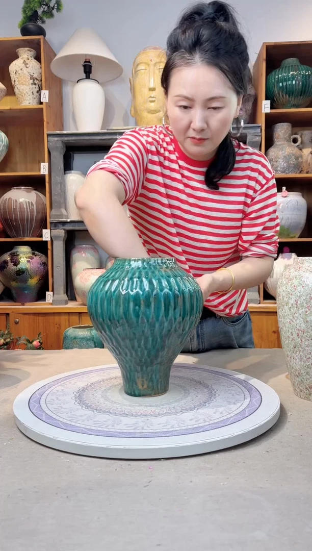 瓶孤品 手工 精品陶瓷花瓶  a258