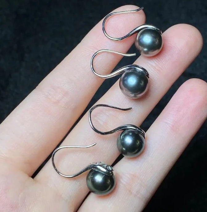 【小北好物】S925银海水珍珠耳钩约9mm+【多样性发一件】QJ06X21