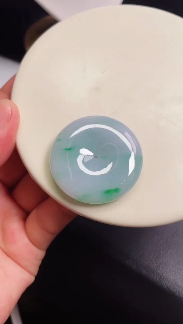 颈饰未镶嵌翡翠平安扣尺寸37.3   8.2mm【19】