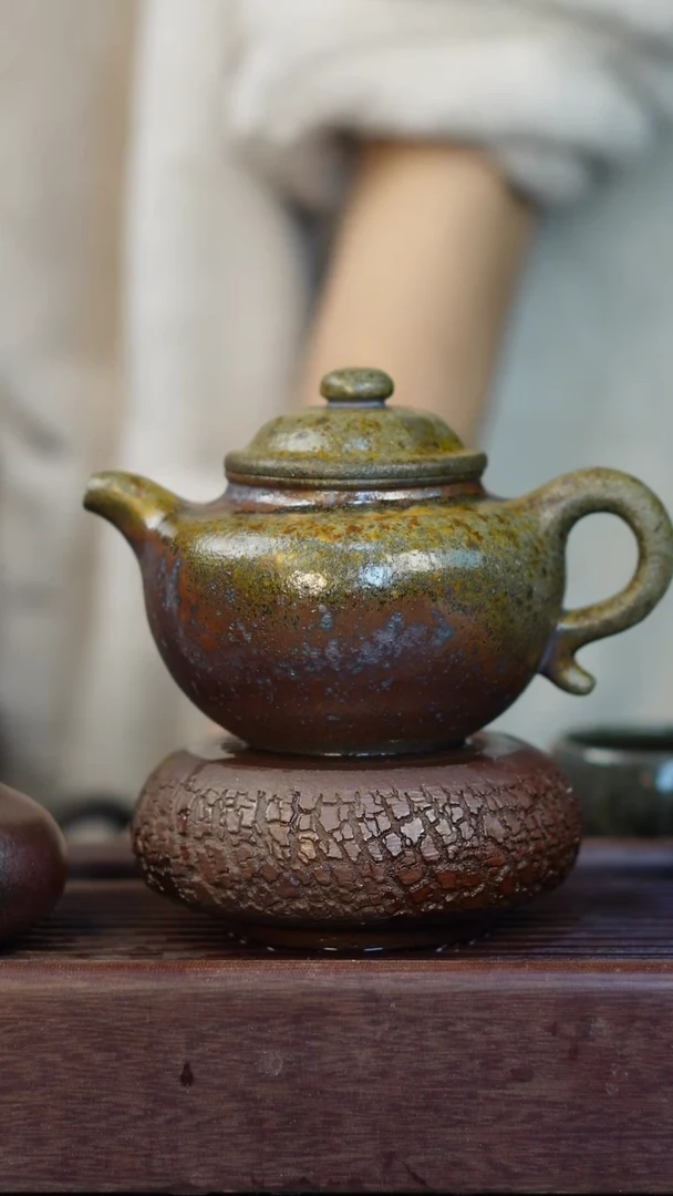 茶壶紫砂柴烧紫砂莲子