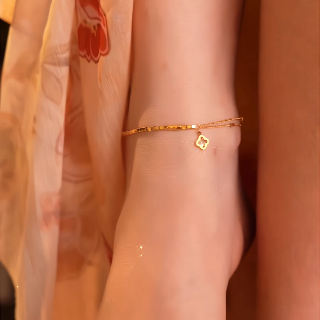 CC6155 四叶草脚链轻奢时尚百搭