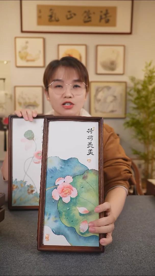 横款鹿鸣现代美术馆-岳倚竹老师作品