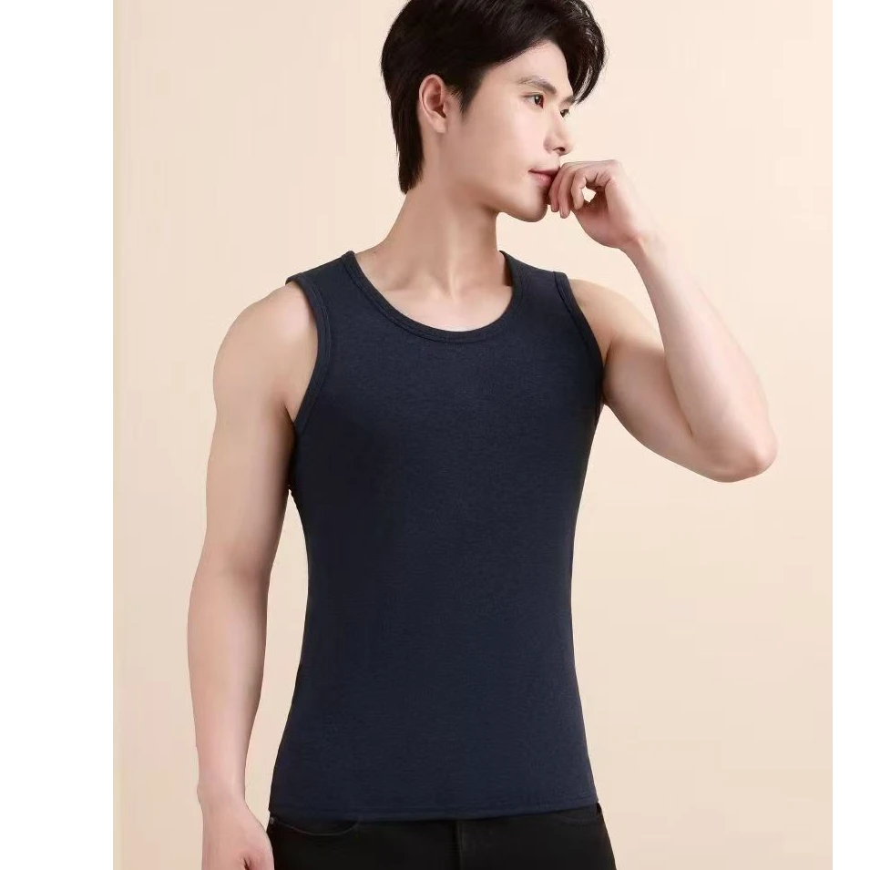 8889  男士亲肤贴片保暖背心