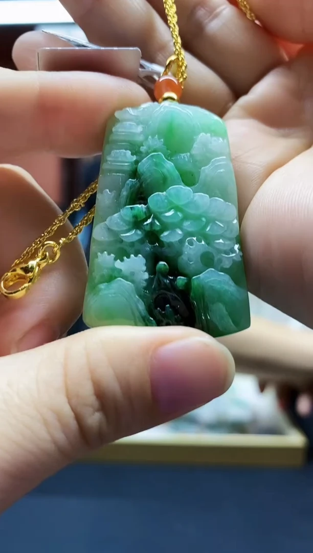 颈饰未镶嵌翡翠翡翠吊坠