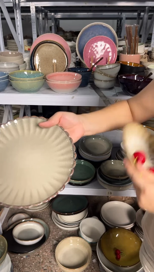 陶瓷外贸尾货瑕疵满20包邮X2 小盘组合