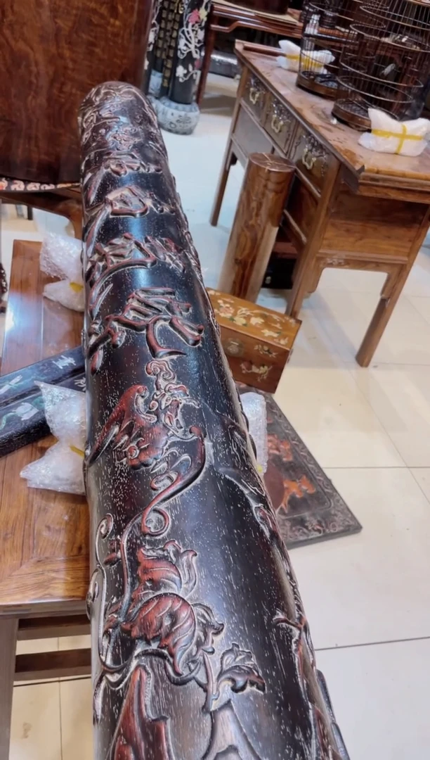 木随**士珍藏老货..紫檀...横财摆件