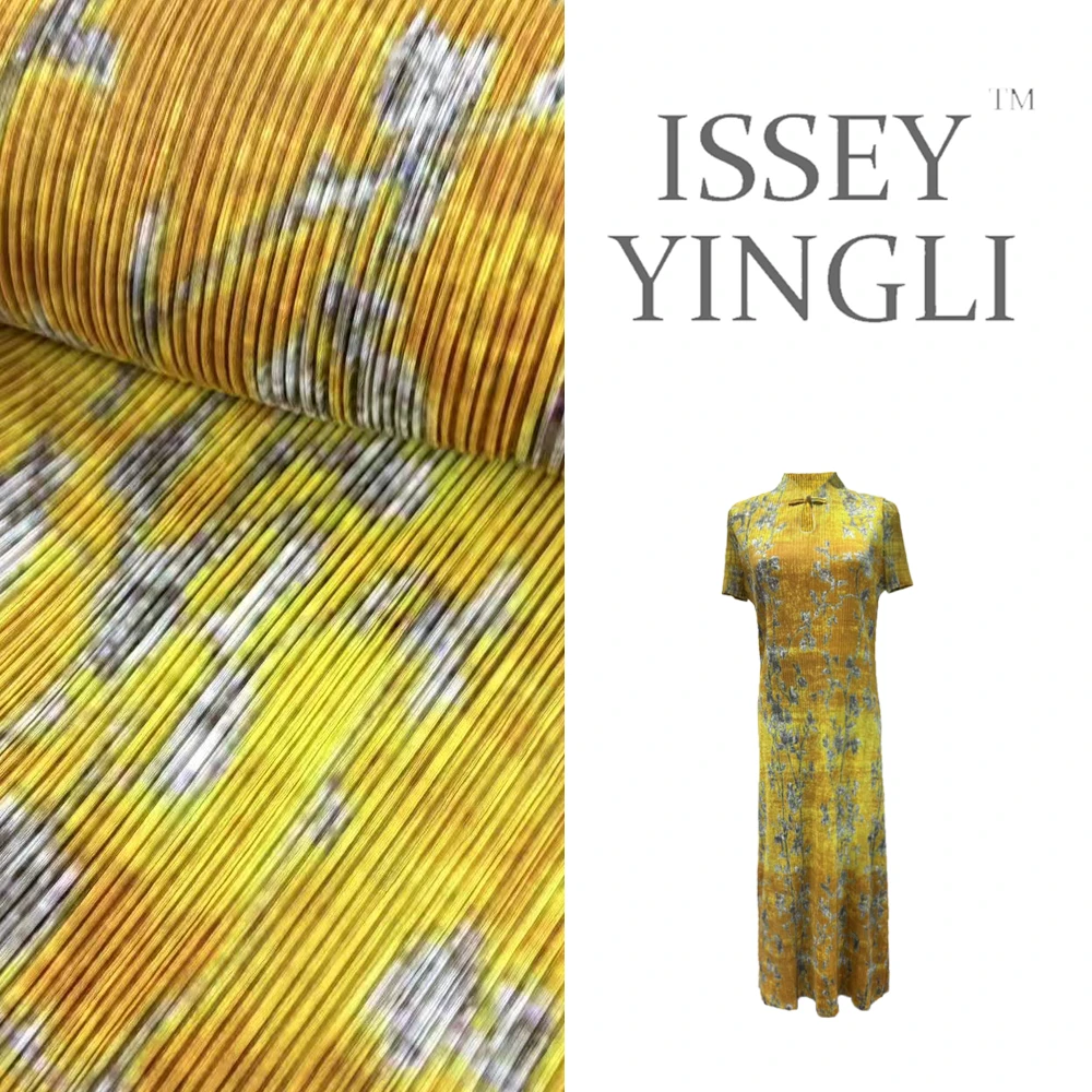 莉褶高端褶皱女士新款旗袍连衣裙时尚百搭显瘦连衣裙2743