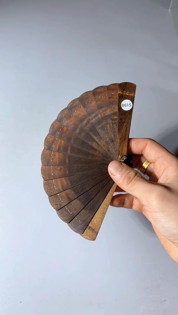 金丝楠861号10cm金丝楠木小叶桢楠掌中扇
