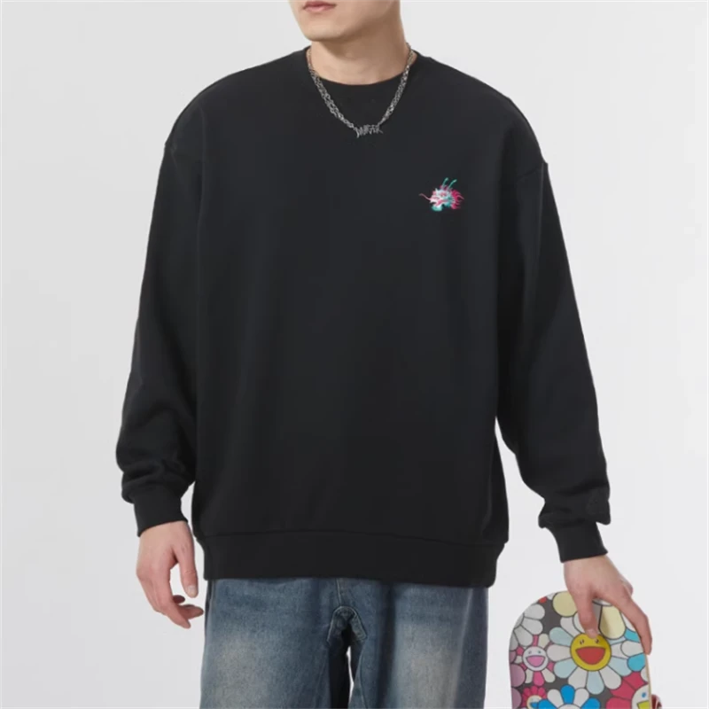 adidas阿迪达斯~卫衣户外健身运动服圆领舒适休闲套头衫JE6107