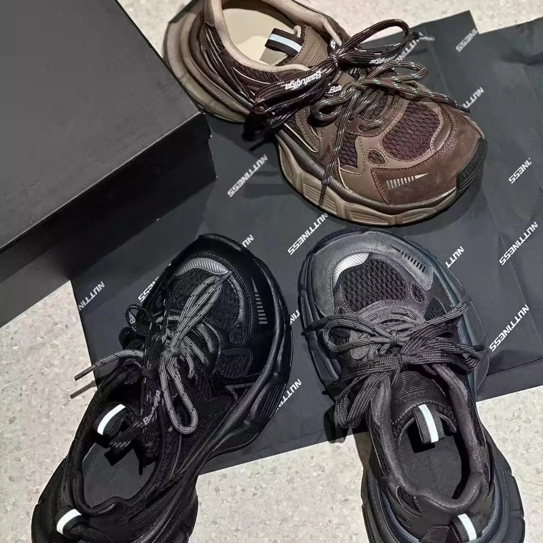秋冬网面女鞋时尚鞋子潮流休闲鞋百搭厚底老爹鞋女加绒加厚2598