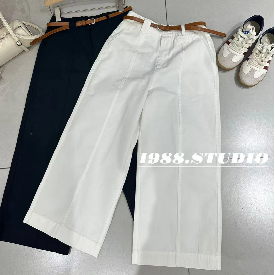 1988 STUDIO•【小个子必入】8分休闲阔腿裤