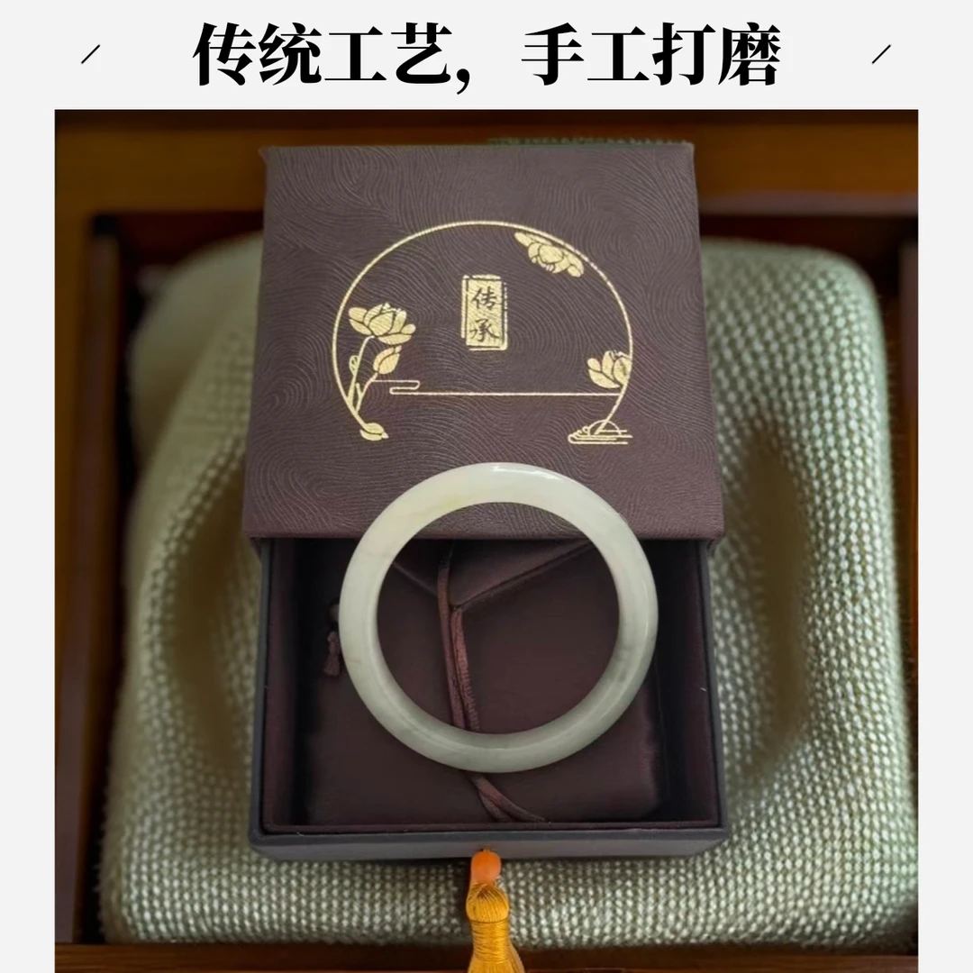 非金属仿水晶手镯 天然天山翠女士手镯天然原色