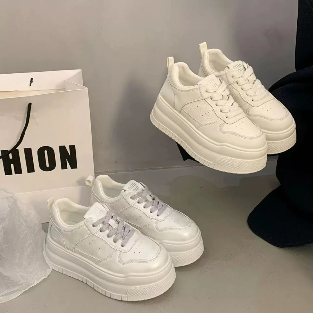 M918-1厚底百搭小白鞋