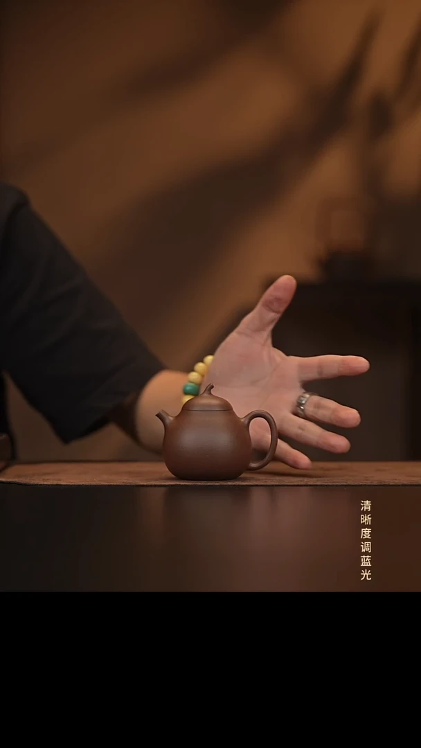 允禾斋  紫砂壶  小茄瓜  紫泥