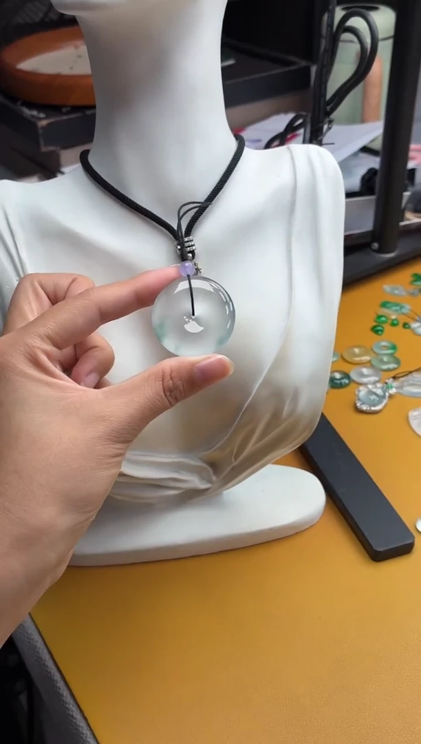 吊坠(不含链)未镶嵌翡翠25 平安扣 33.8 6.9