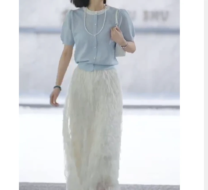 2025春季新款网红同款洋气气质韩版休闲上衣裙子女Ta9