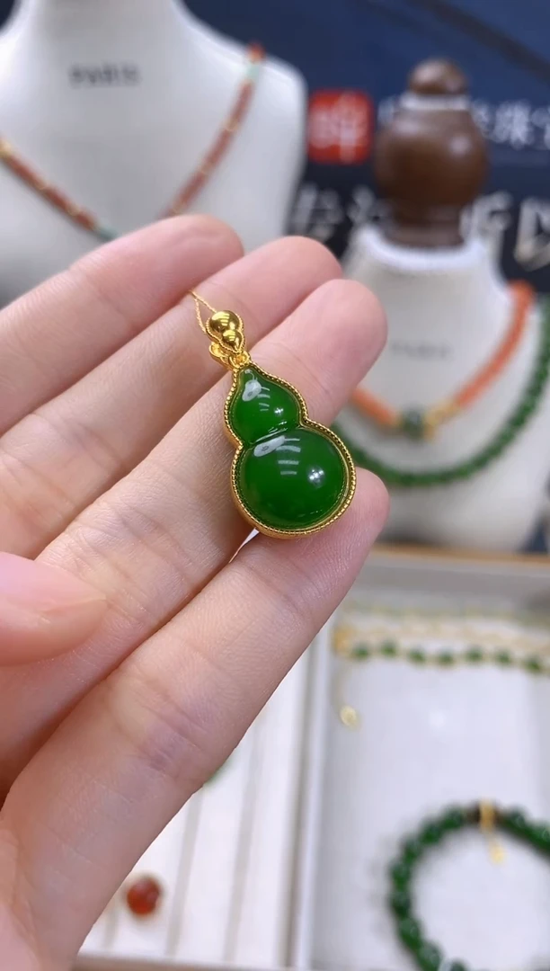 和田玉银S925镶嵌颈饰cg