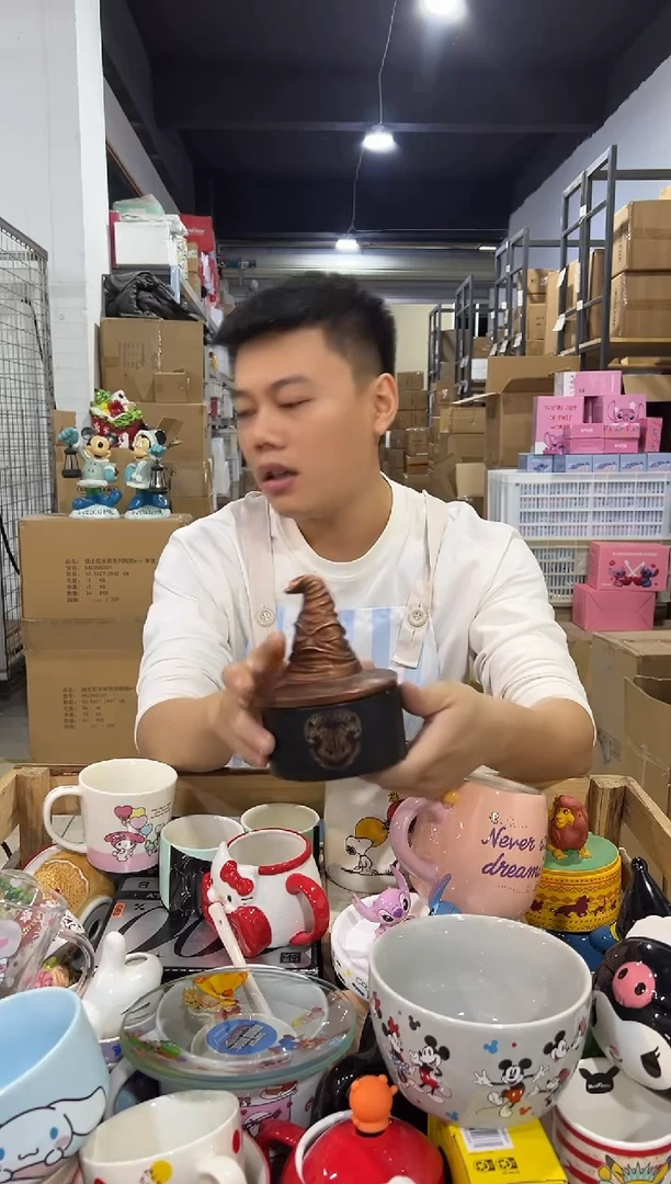 瓷片分院帽首饰盒