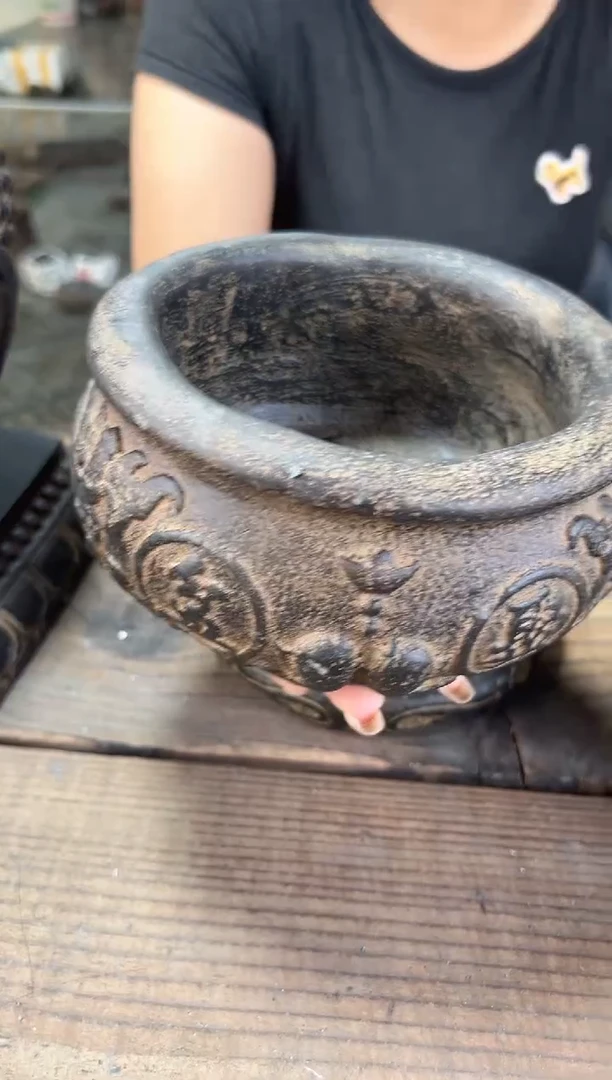 陶土【火山泥】聚宝盆