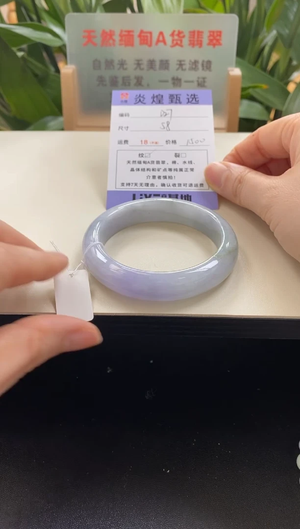 未镶嵌手镯翡翠圈口58编码d27