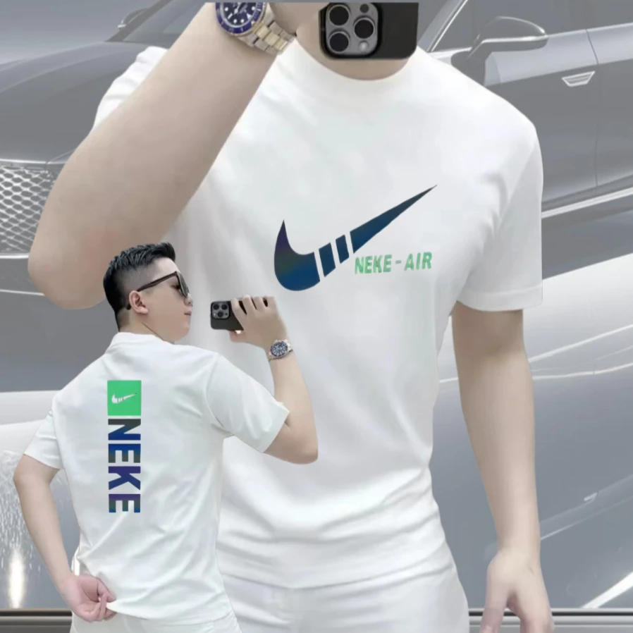 夏季重磅纯棉时尚休闲短袖T恤男款男士半袖休闲男t恤潮男体恤上衣