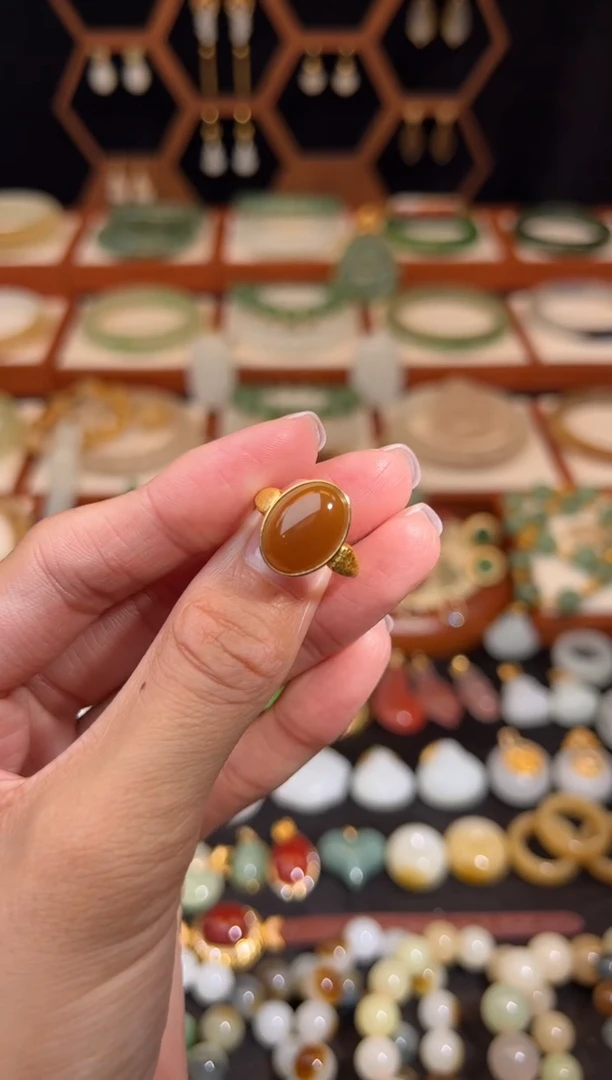 银S925镶嵌戒指和田玉福利