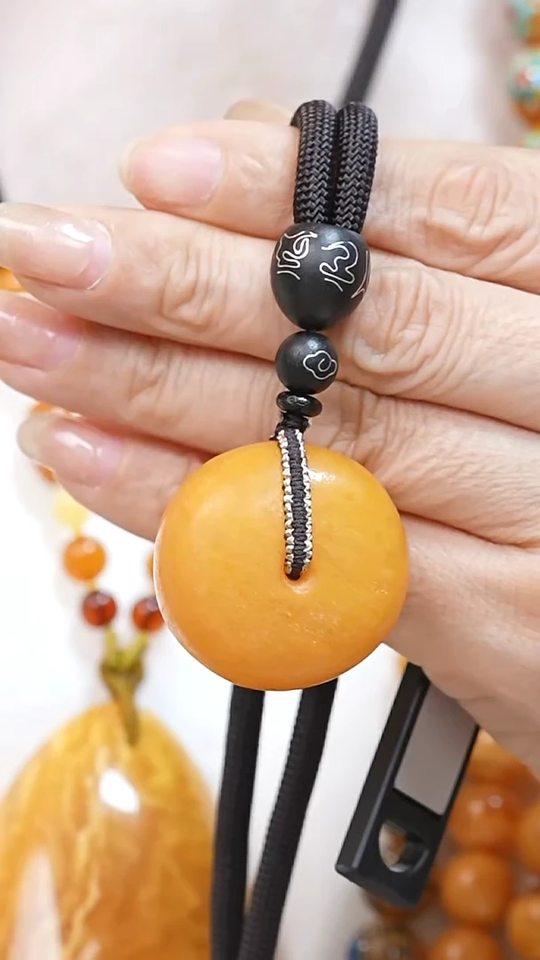 蜜蜡颈饰未镶嵌7154天然蜜蜡珠宝奇石全部保真